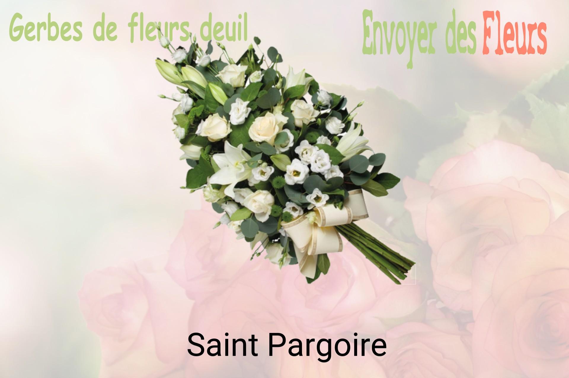 Gerbe de fleurs de deuil livrée à Saint-Pargoire